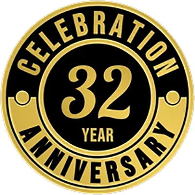 32-years-badge